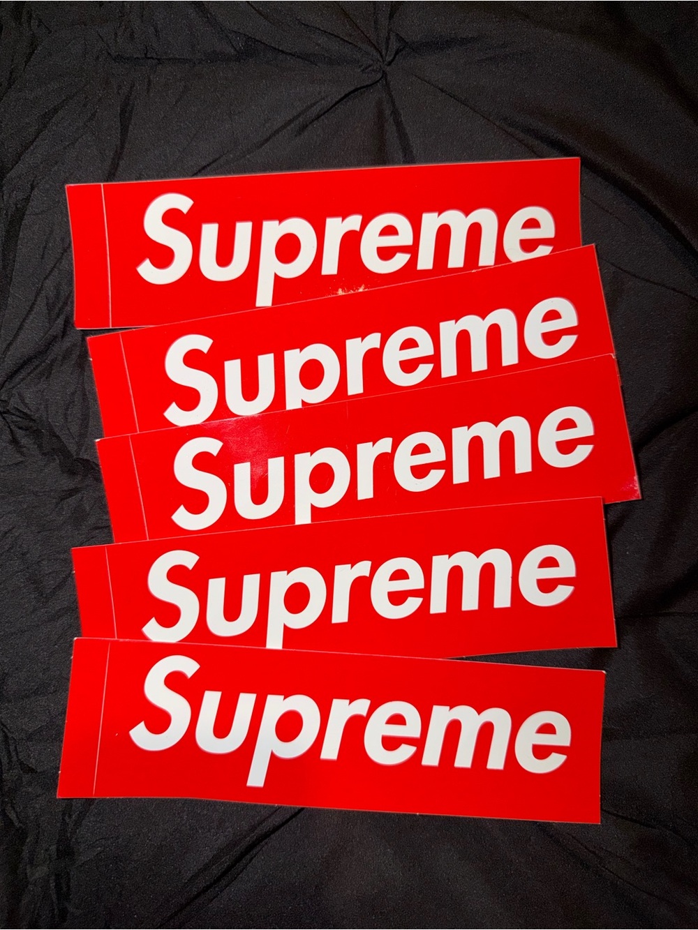 Supreme Box Logo Red Stickers Set Of 5